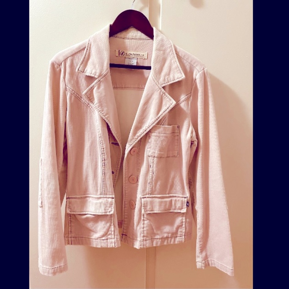 Size S Z Cavaricci Soft Pink Corduroy Style Jacket
